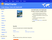 Tablet Screenshot of milecharter.com